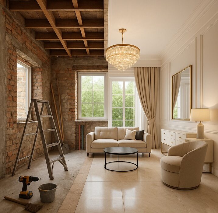 Luxury home renovation transformation example image