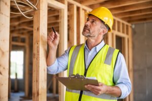 building inspector at a home in Perth