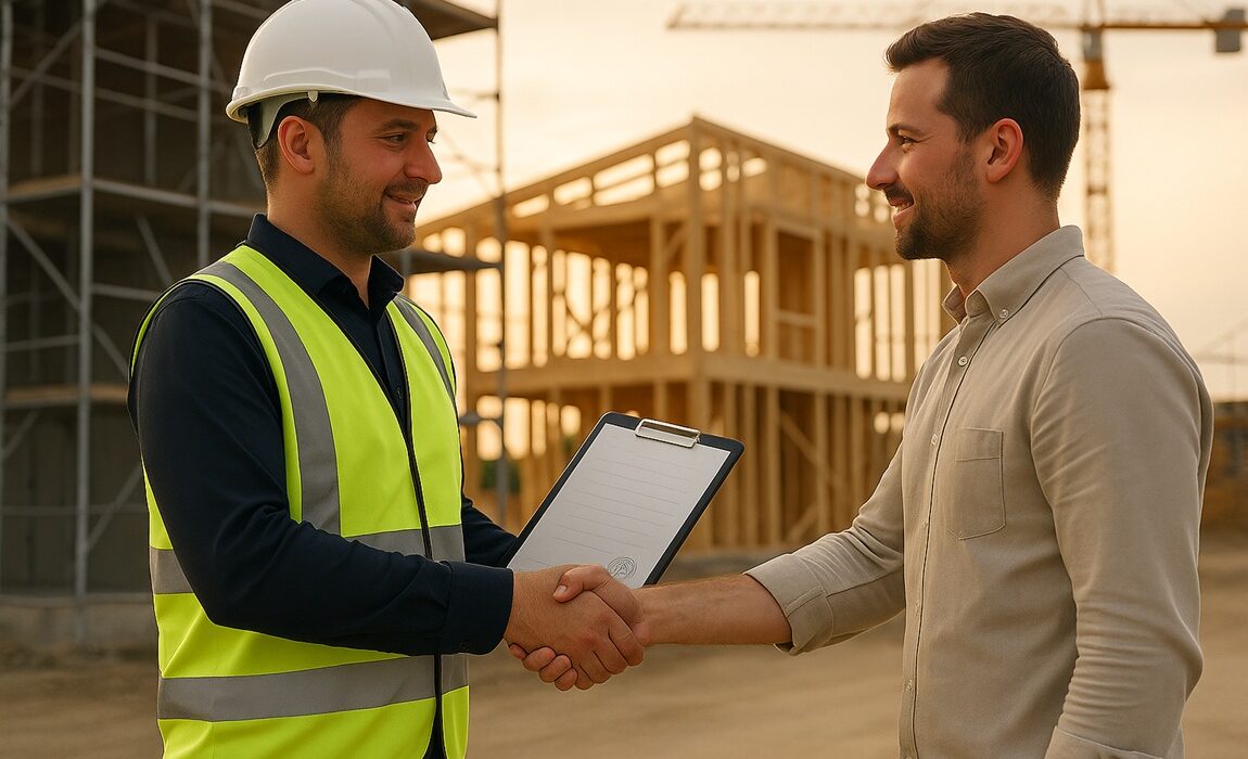 builder getting a progress claim from a trade