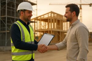 builder getting a progress claim from a trade