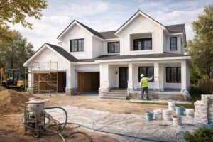 render on a house example in Perth