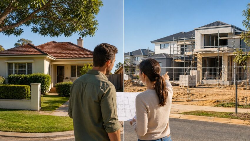 building a new home vs buying an existing house in Perth