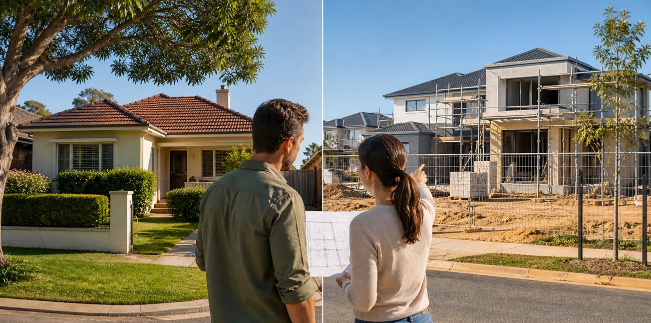 building a new home vs buying an existing house in Perth