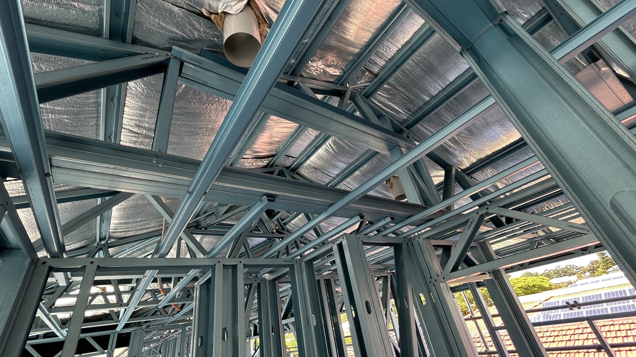 home built with steel framing in Perth