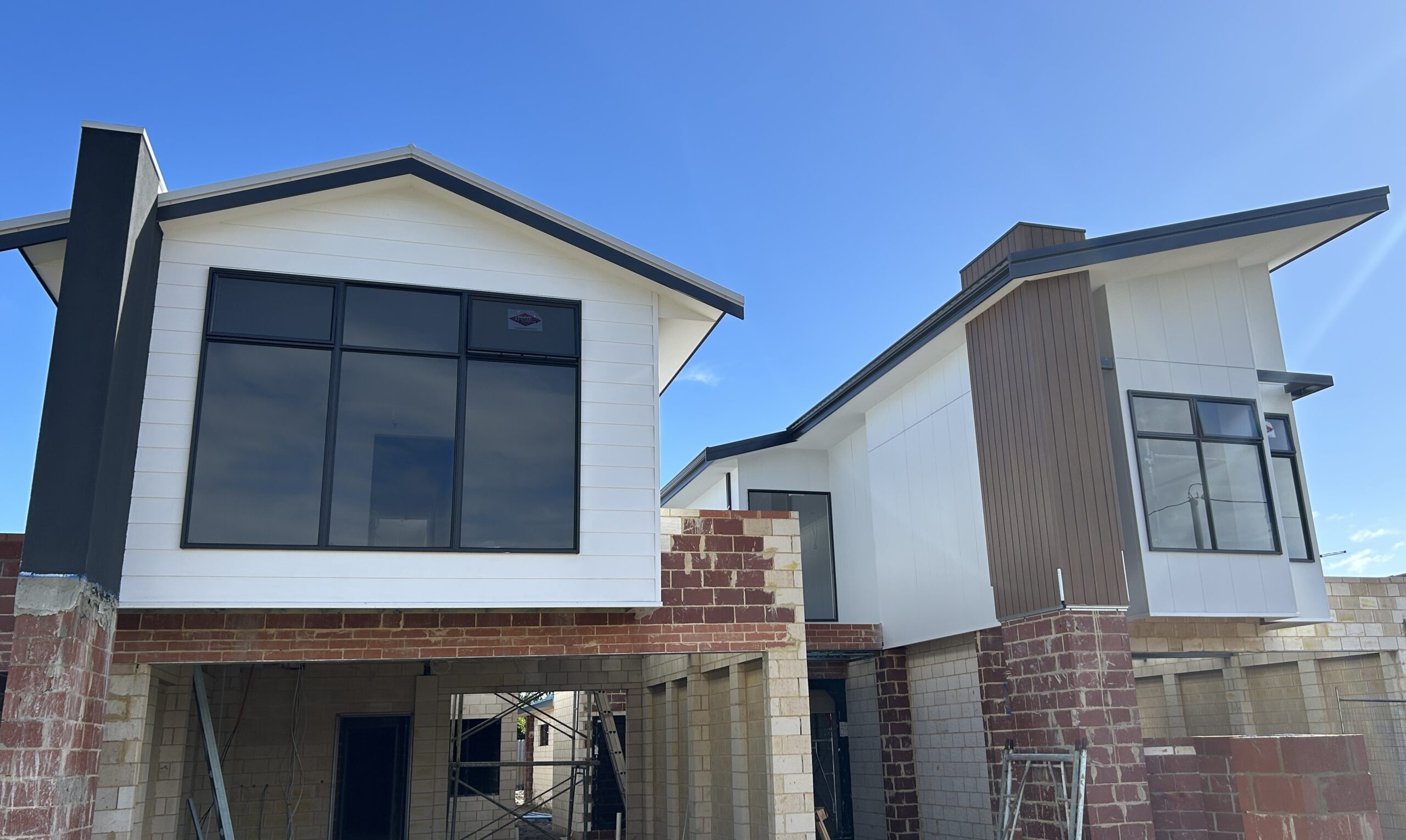 two-storey home build steel stud framing top in Perth