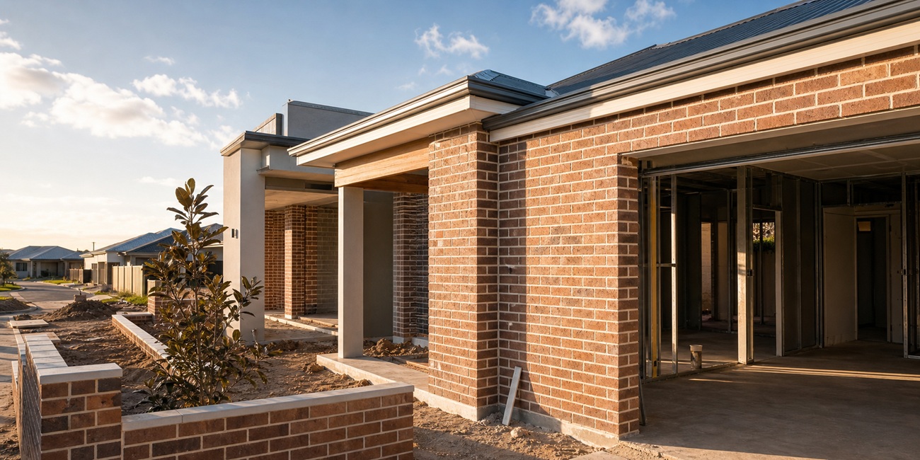 Home built using bricks in WA